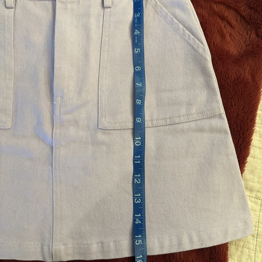 NWOT Lucy & Yak Light Lavender Mini Skirt - Picture 7 of 7